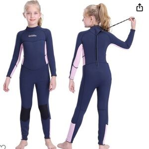 New Kids Swim Rashguard - Navy and Pink